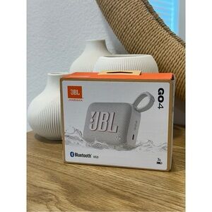 JBL Go4 Portable Bluetooth Waterproof Speaker in White